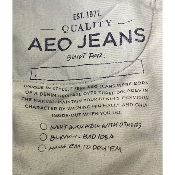 American Eagle Men's Bootcut Jeans Size 32X30 (Fit 32x29) Whiskered Cowboy - Picture 11 of 12